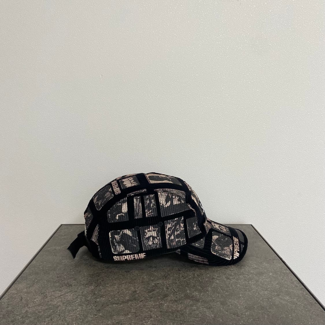 (OS) 슈프림 박스로고 캠프캡 모자 코듀로이 블랙 상품이미지3