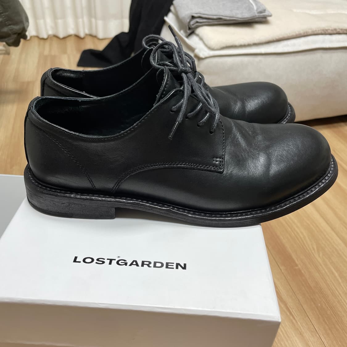 로스트가든 유니폼 워시드 더비 블랙 42.5 상품이미지4