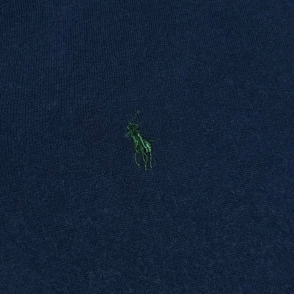 [L] Polo 폴로 랄프로렌 15% 캐시미어 네이비 브이넥 니트 상품이미지3