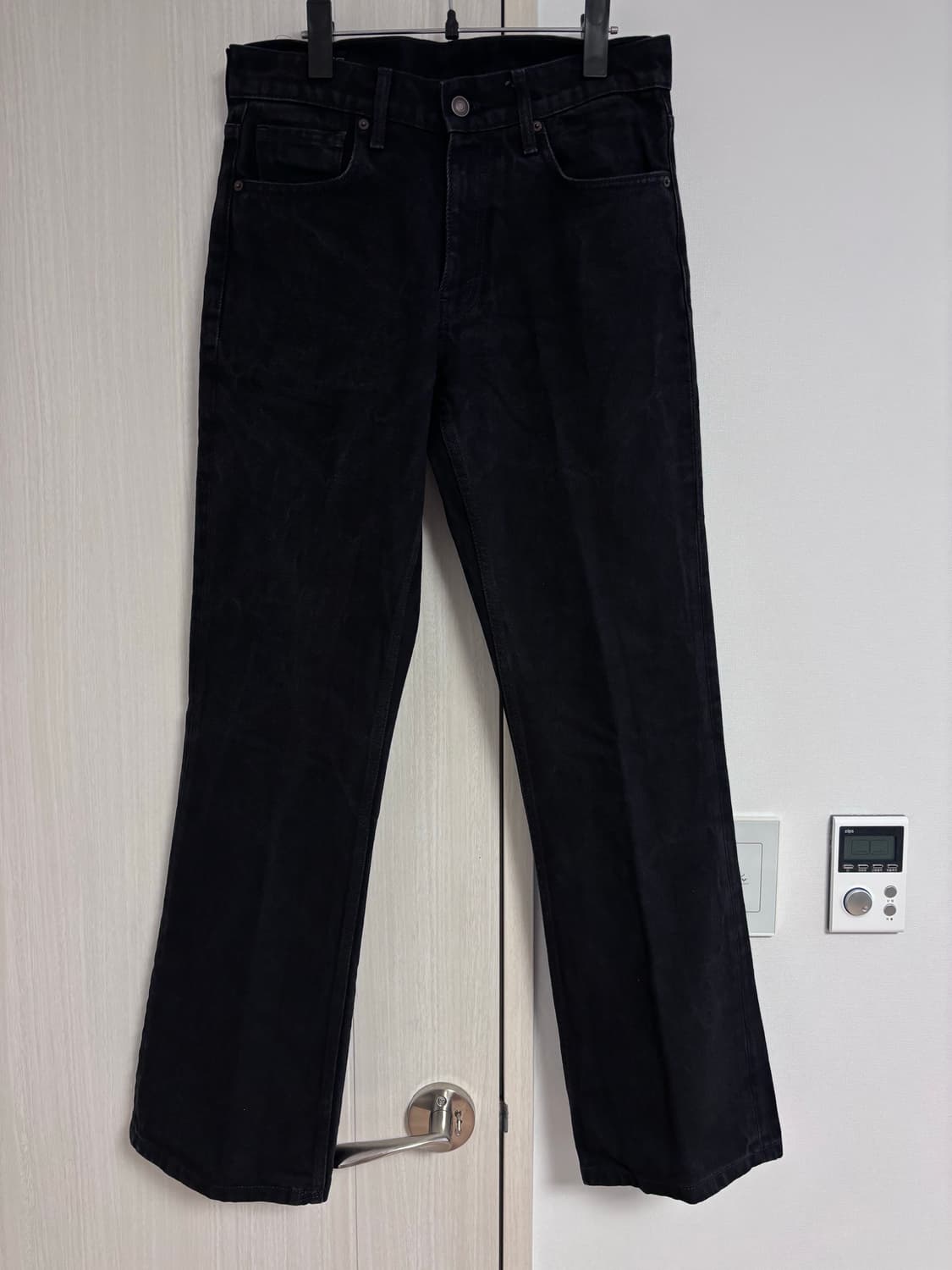 29-30 자라 ZARA 블랙 세미 플레어 데님 팬츠 상품이미지3