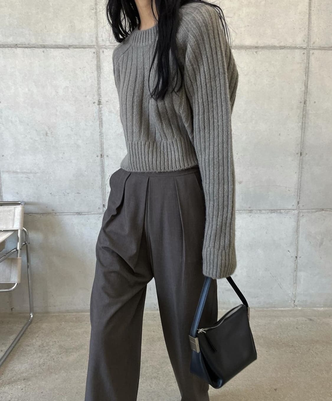 웨어러블 니트 - 블랙 상품이미지2