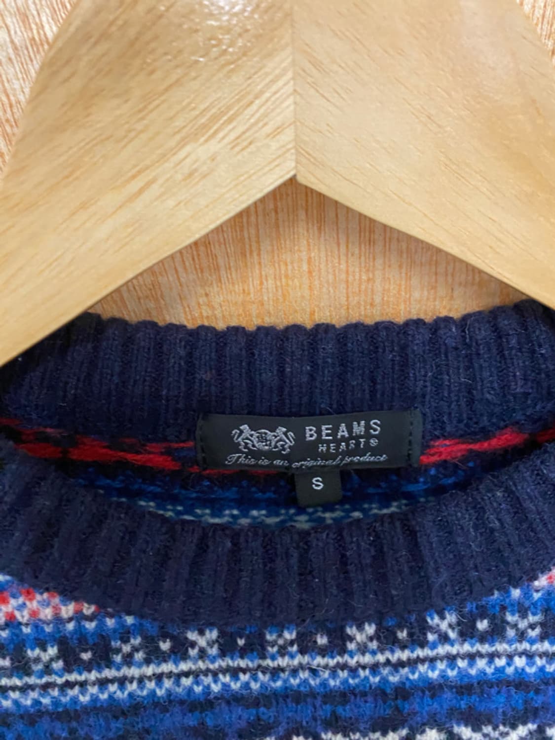 BEAMS fair isle knit 빔즈 페어아일 니트 상품이미지7
