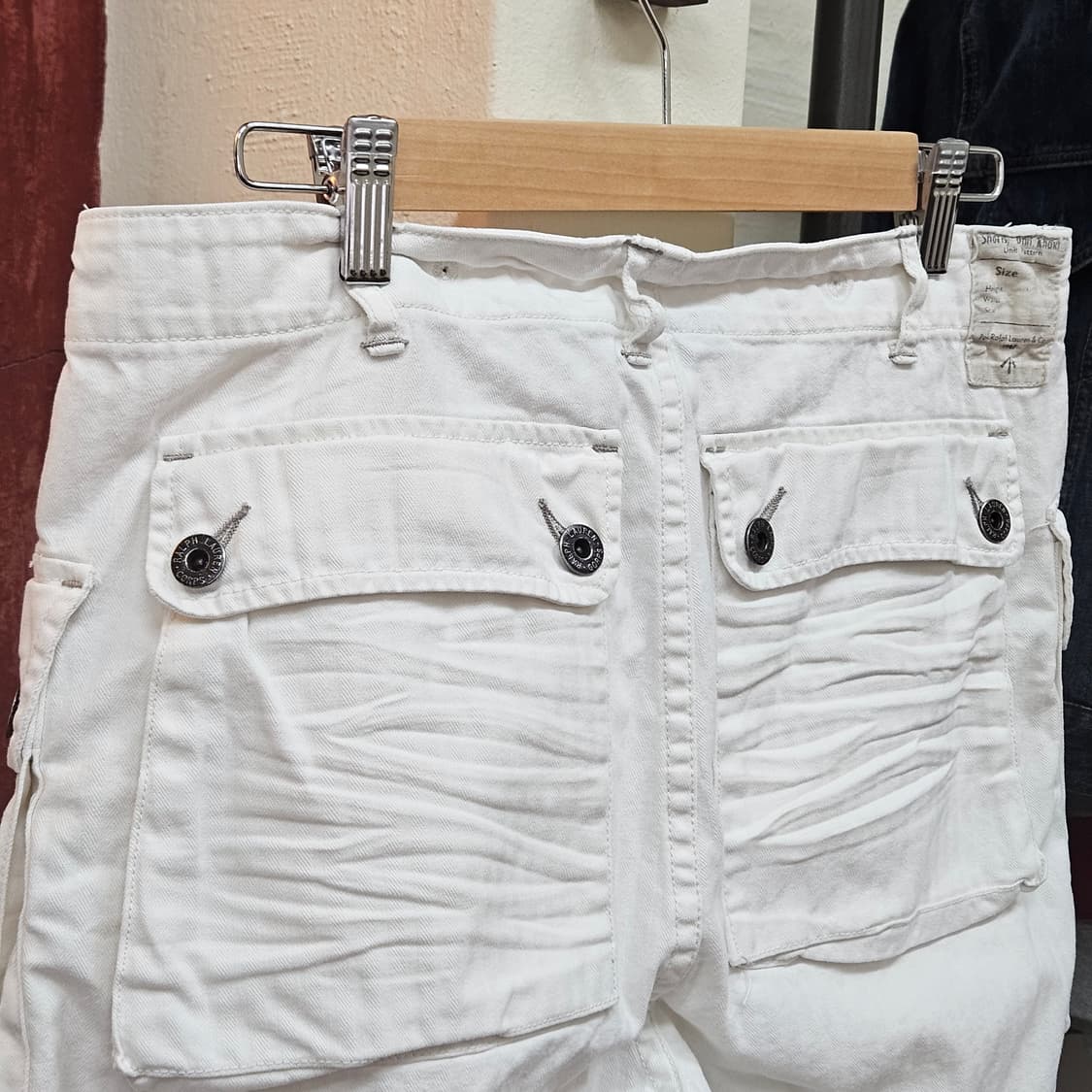 폴로 컷오프 카고 쇼츠 오프화이트 상품이미지5