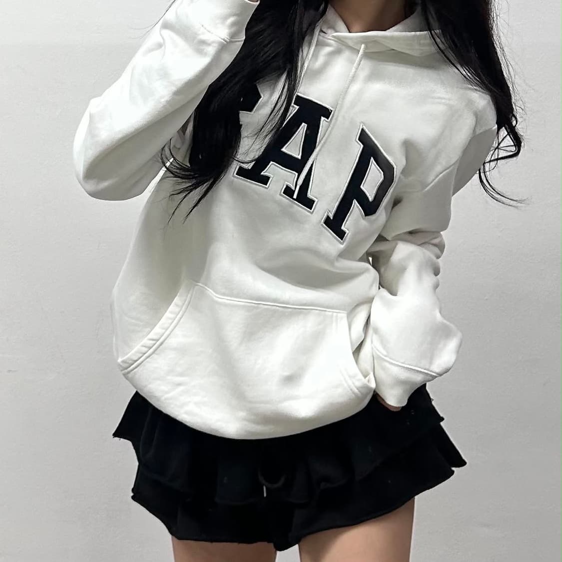 Gap 갭 화이트 폭닥 스웻 셔츠 후드티(M) 상품이미지2