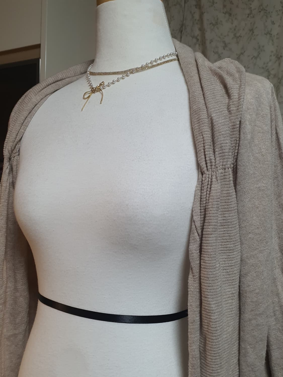 [일본빈티지] 레이스 가디건 베이지 요정룩 상품이미지4