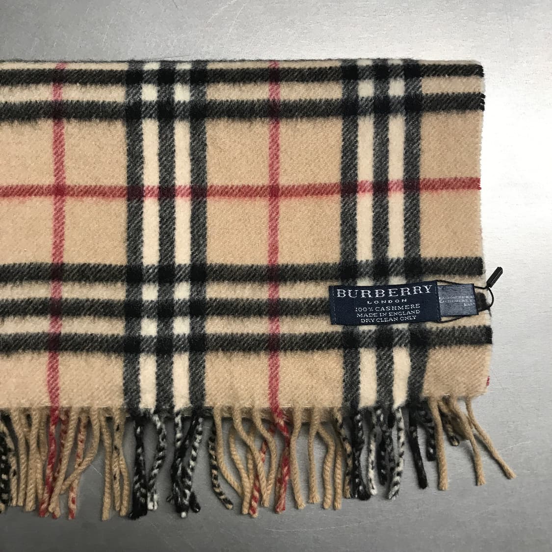 버버리 정품 캐시미어 머플러 베이지 상품이미지3