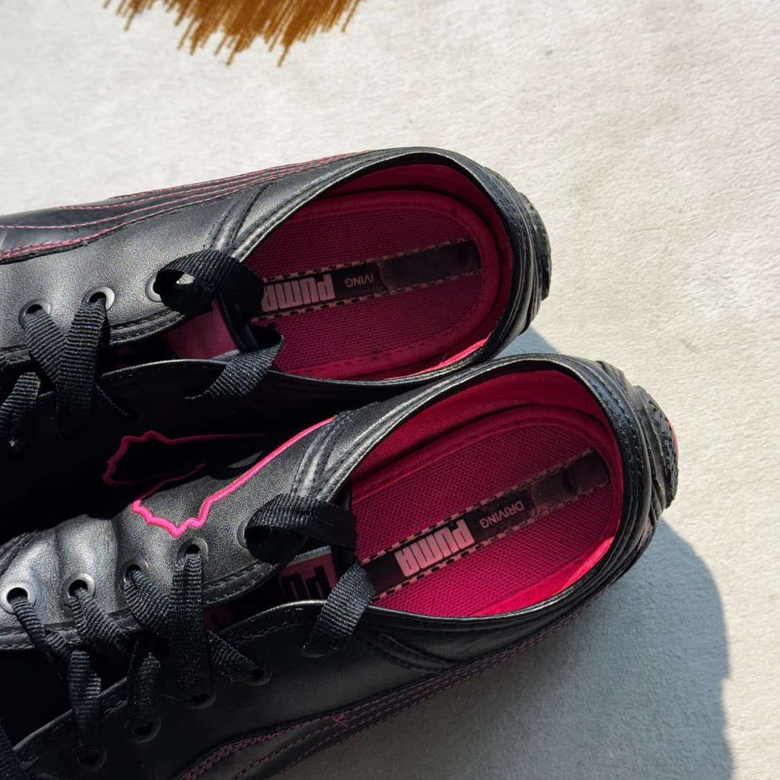 푸마 스피드캣 레더 블랙 핑크 (245) 플랫슈즈 상품이미지6