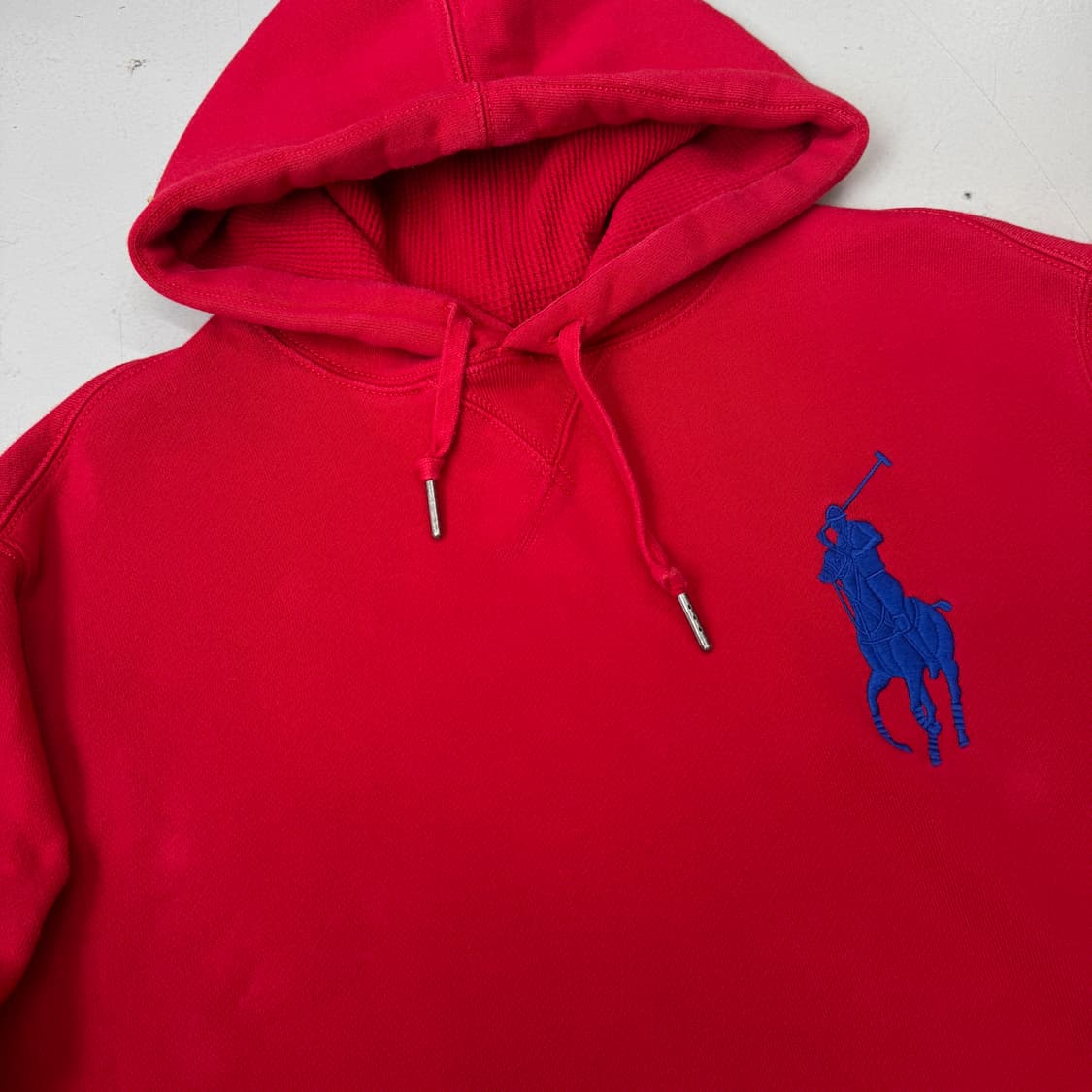 폴로 빅포니 후드티 레드 상품이미지3