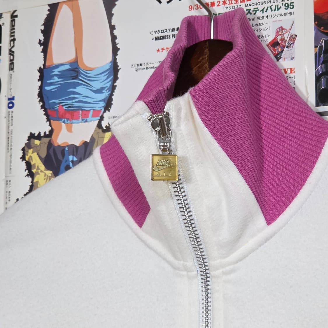 00'S 나이키 화이트 핑크 걸즈 코튼 집업  상품이미지2