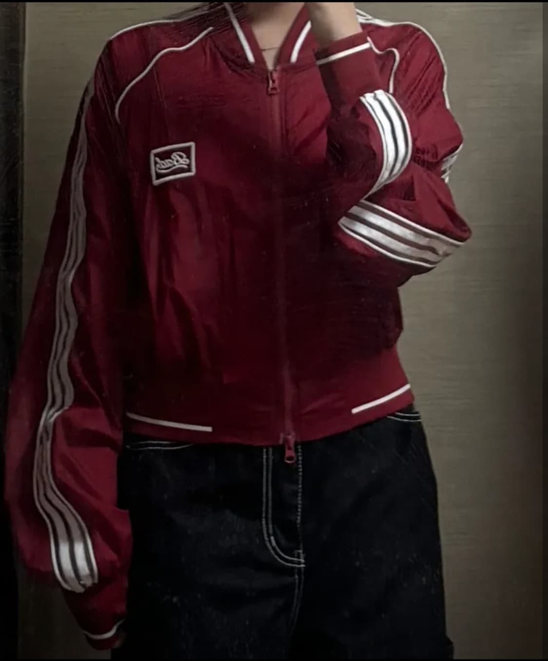 (새상품) 배드블러드 트랙 자켓 레드 상품이미지1