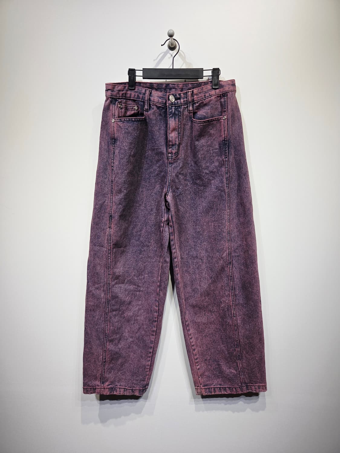 디앤에스알(DNSR) 커브드 와이드 데님 퍼플_L 상품이미지2