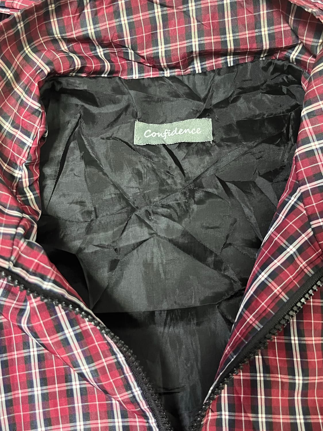 타탄 레드 체크 바람막이 자켓 상품이미지9