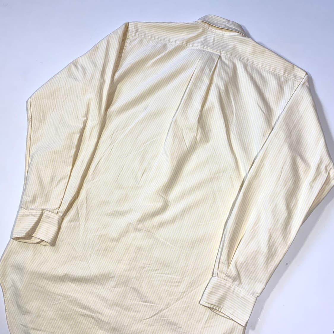 폴로 옐로우 스트라이프 셔츠 M 상품이미지3