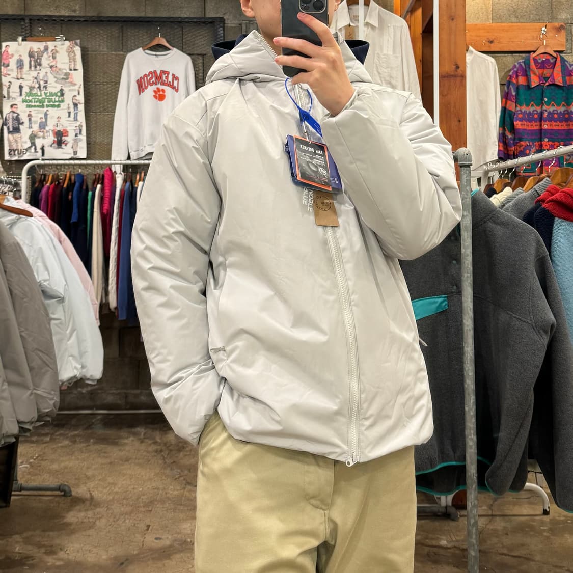 (새상품) 스톤소프트 경량 후드 패딩 점퍼 상품이미지3