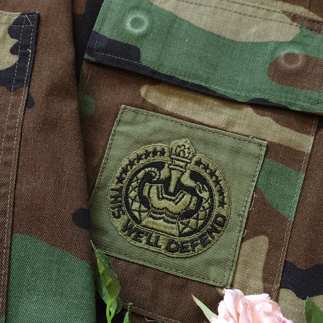90 년대 미군 오리지널 카모 셔츠자켓 BDU 미디움 레귤러 상품이미지7