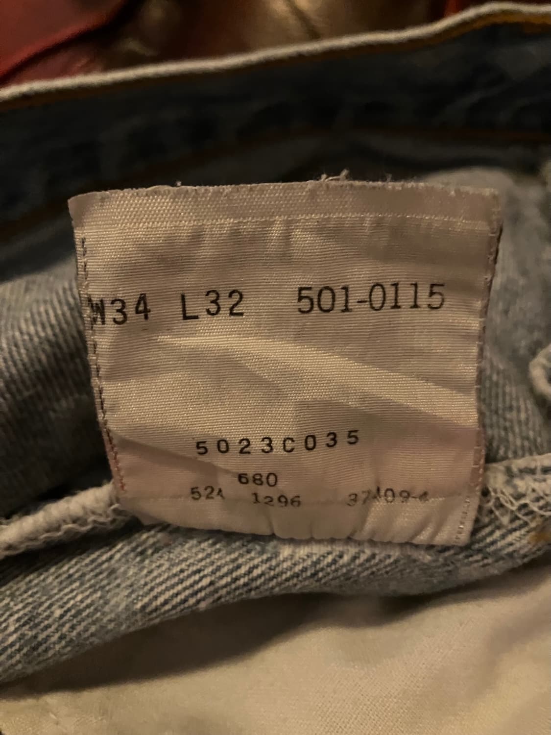 90s USA 빈티지 리바이스 501 데님 팬츠 상품이미지10