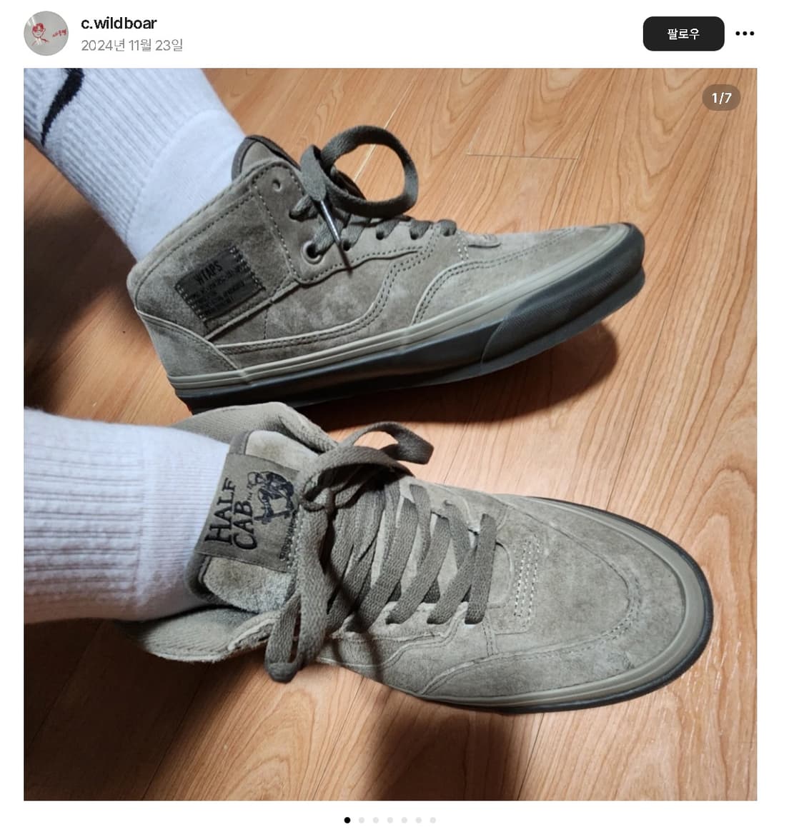 WTAPS X 반스볼트 OG Half Cab LX Coyote (새상품) 상품이미지5