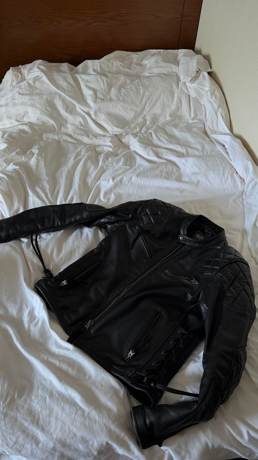 카도야 KADOYA EVO 파데드라이더스재킷3L 카도야 가죽 블랙  상품이미지2