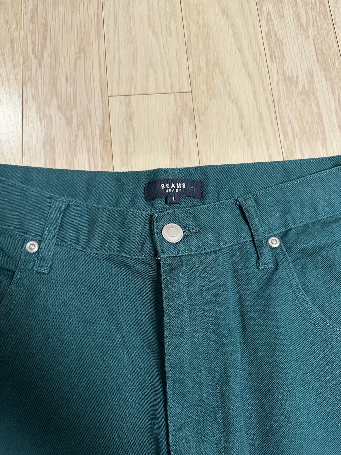 빔즈 BEAMS 그린 벌룬 팬츠 L 상품이미지3