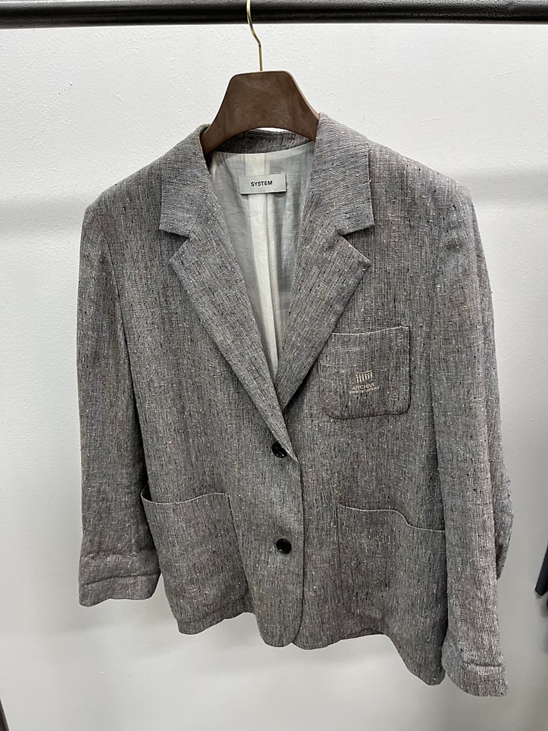 여) 시스템 오버 린넨자켓  상품이미지1