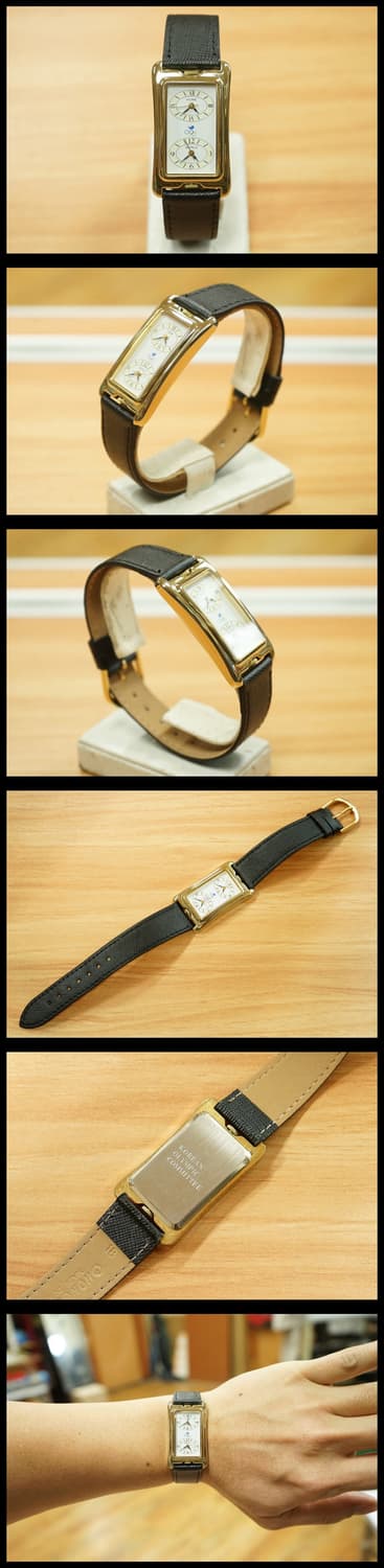 88 서울 올림픽 듀얼 타임 금장 쿼츠 시계 상품이미지2