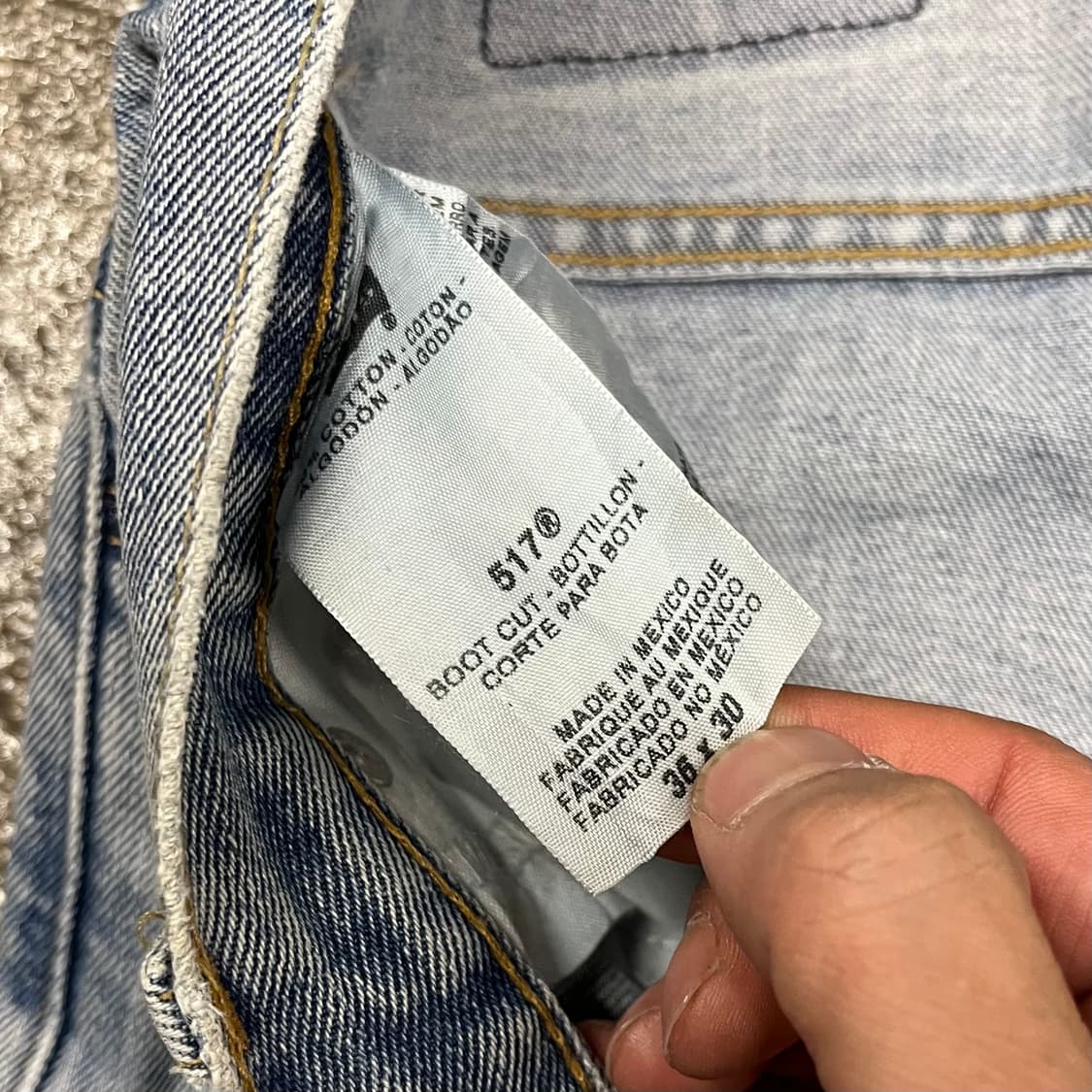00s Levis 데님 부츠컷  (35”) 상품이미지7