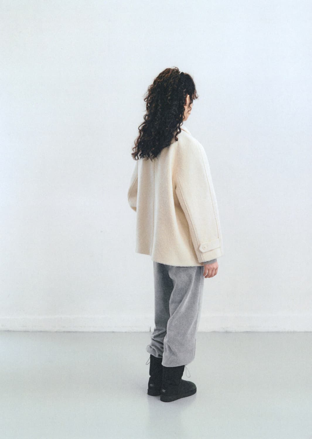 타낫 T/T Eto alpaca wool half coat (cream) 상품이미지3