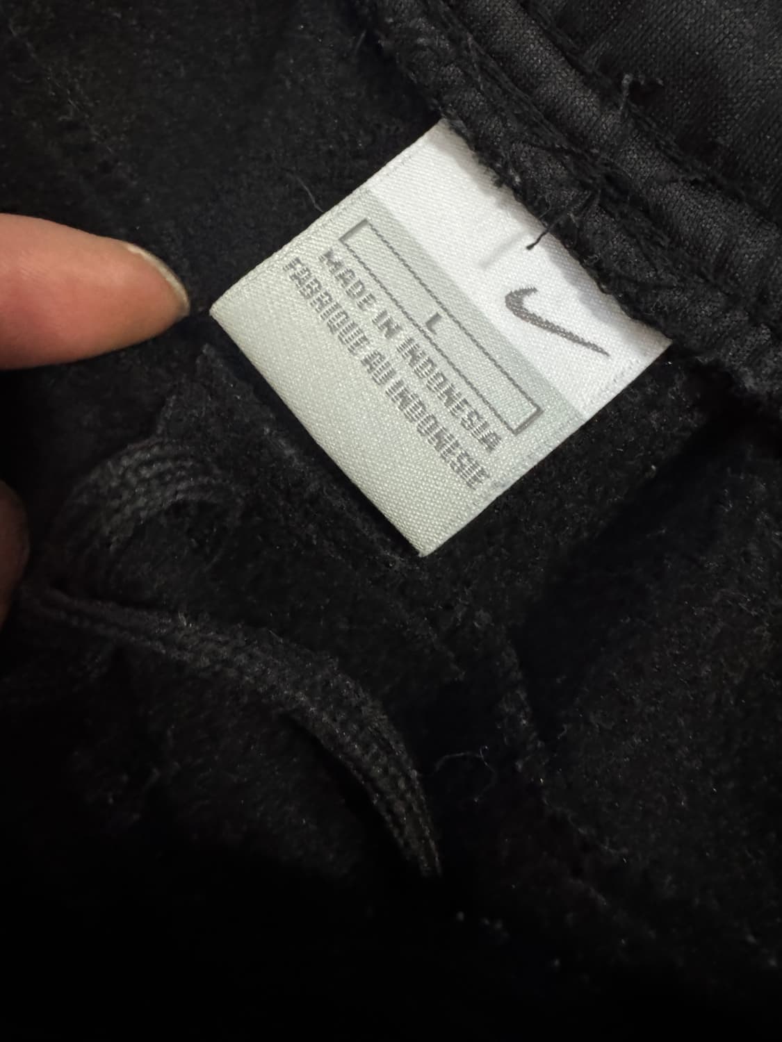 공용 나이키 올드스쿨 드라이핏 기모 트레이닝 바지 상품이미지3