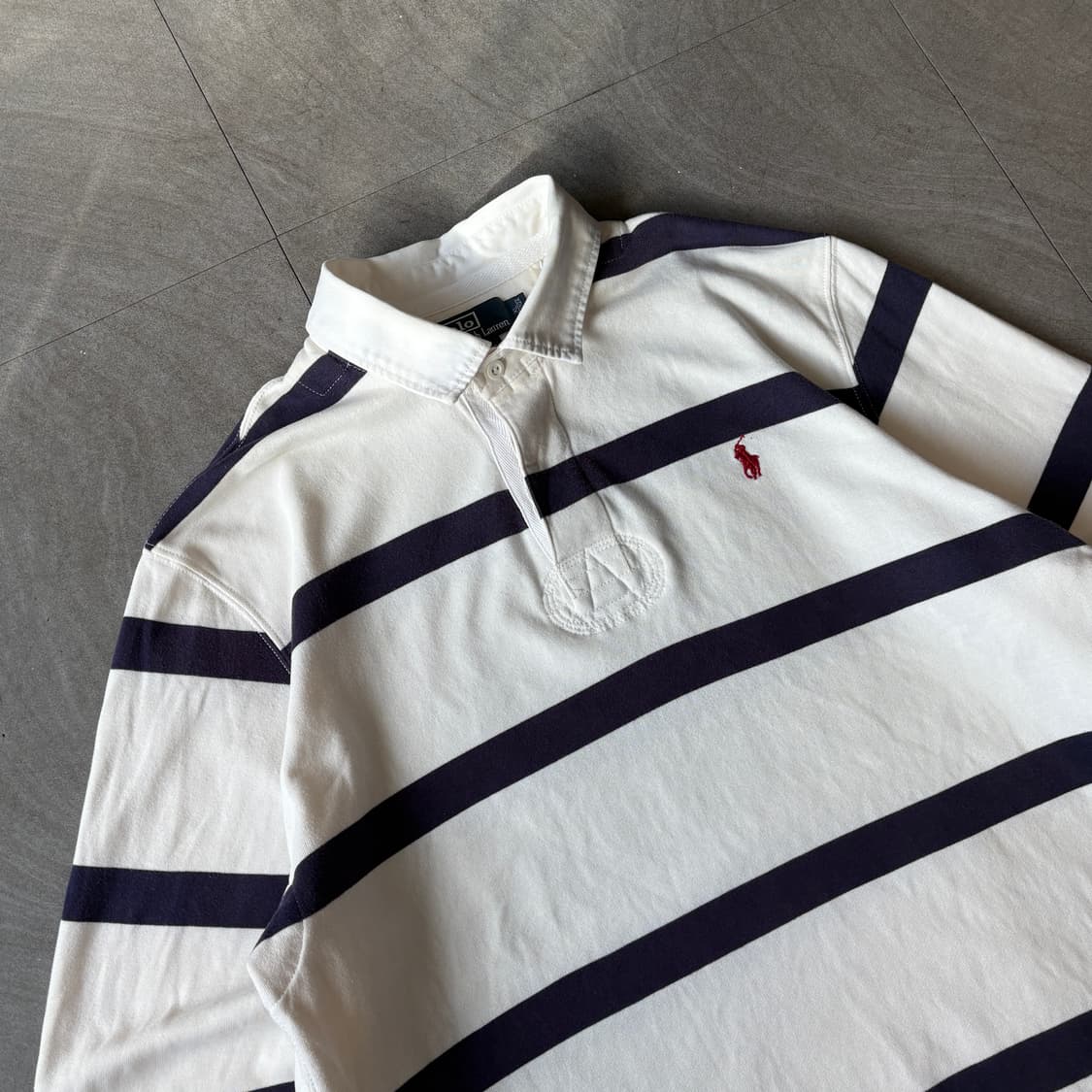 폴로 아이코닉 스트라이프 럭비 티셔츠 상품이미지2