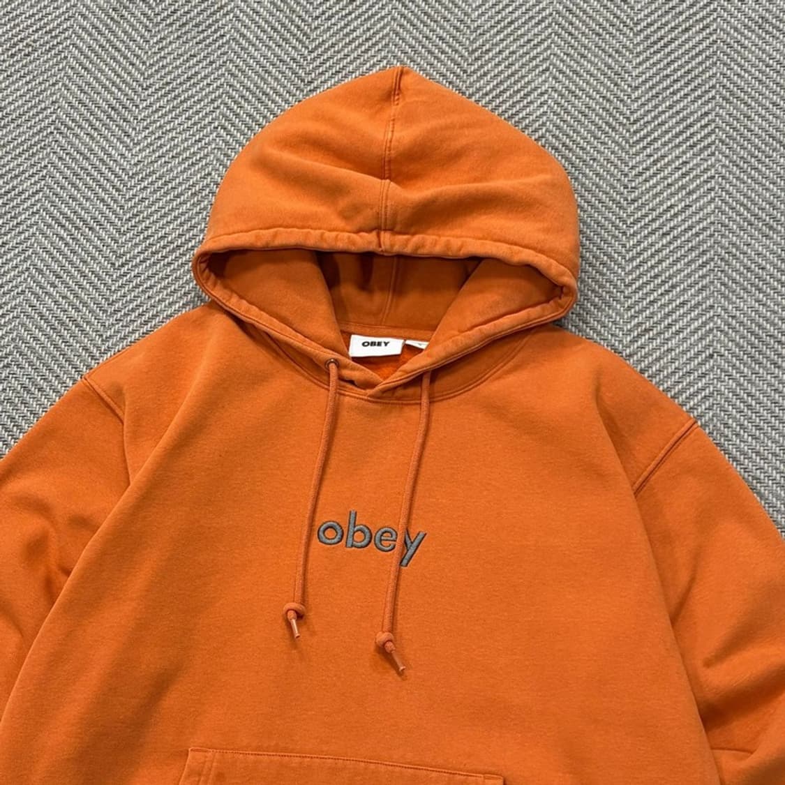 오베이 베이직 로고 후드티 v2204 상품이미지3