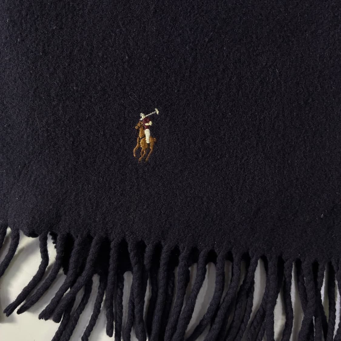 Polo 폴로 랄프로렌 버진울 네이비 머플러 상품이미지2