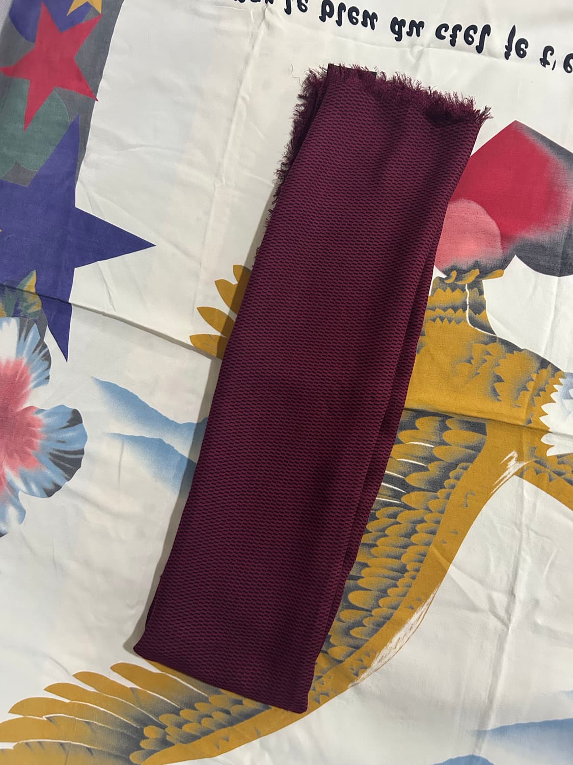 코치 버건디 스카프 상품이미지6