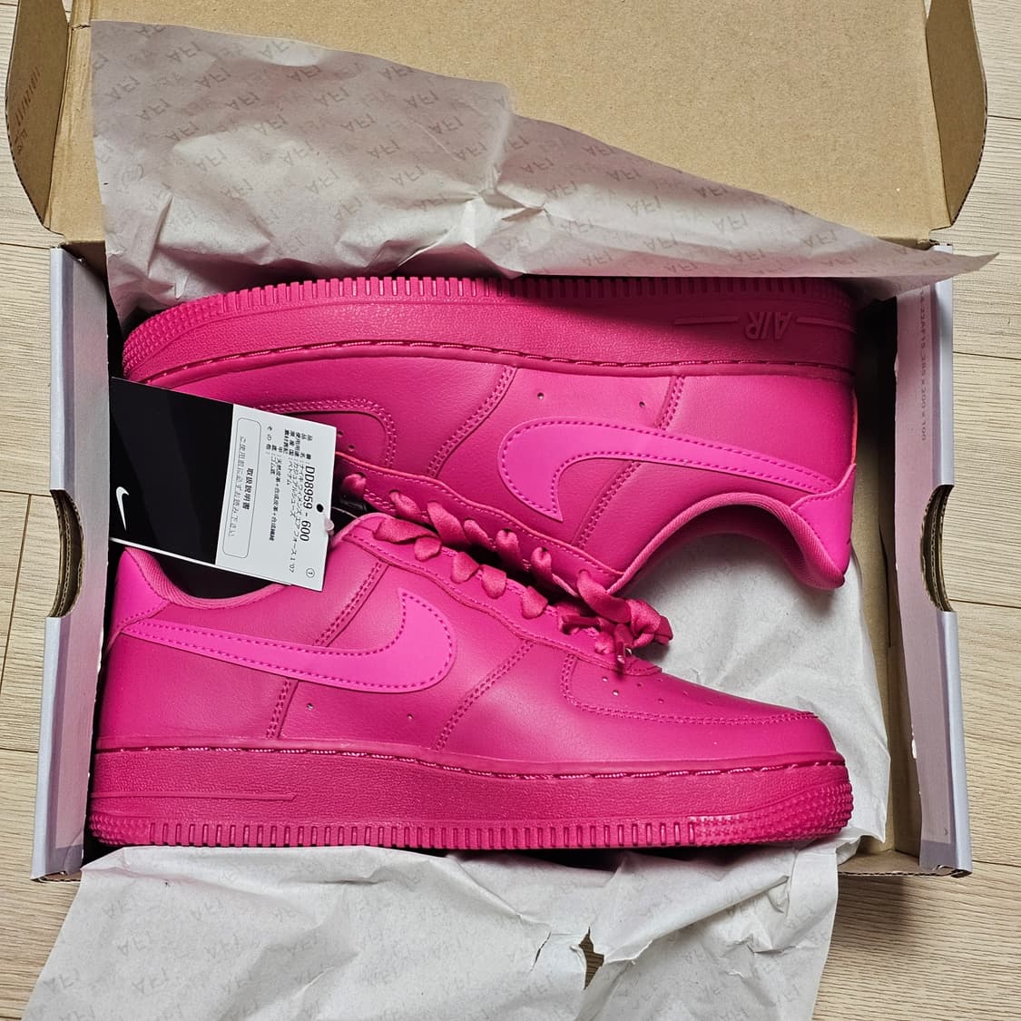 W240 새제품) 나이키 에어포스 1 '07 파이어베리 피어스 핑크 상품이미지2