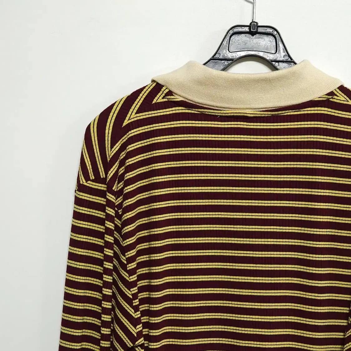 영국 디자이너 WALES BONNER 웨일스보너 스트라이프 카라 롱슬리브 상품이미지5