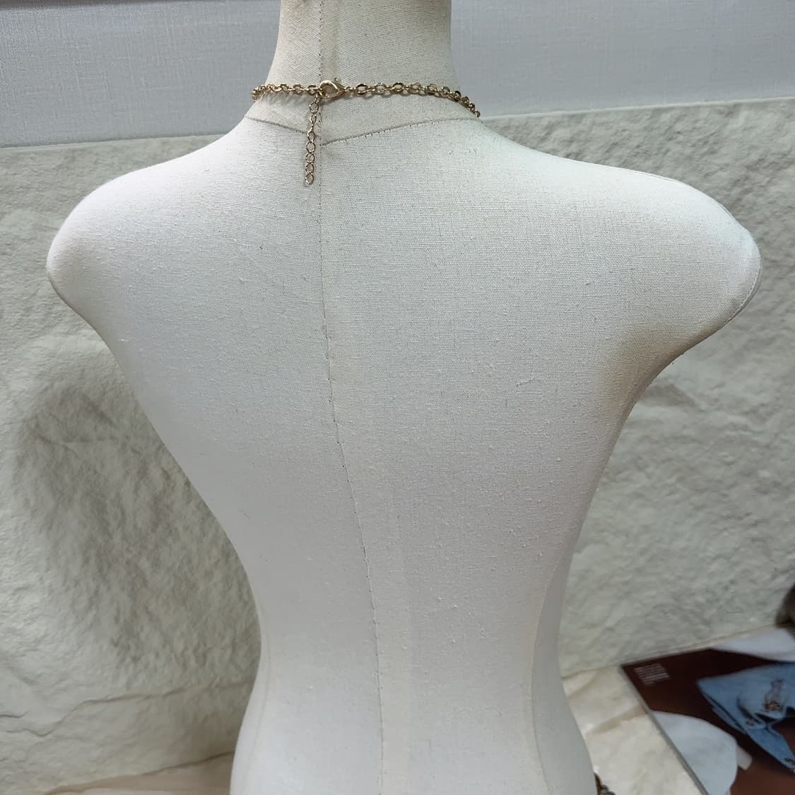 빈티지 오리엔탈 라피아 태슬 체인 목걸이 상품이미지4