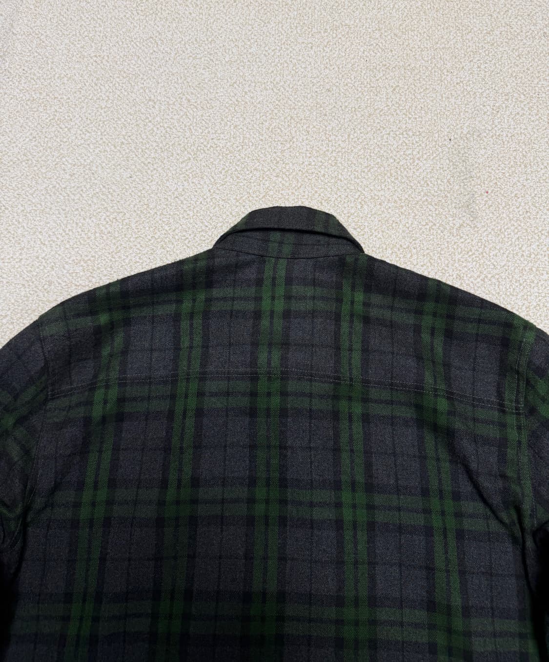 비이커 X 디스이즈네버댓 다크그린 체크 자켓 상품이미지4