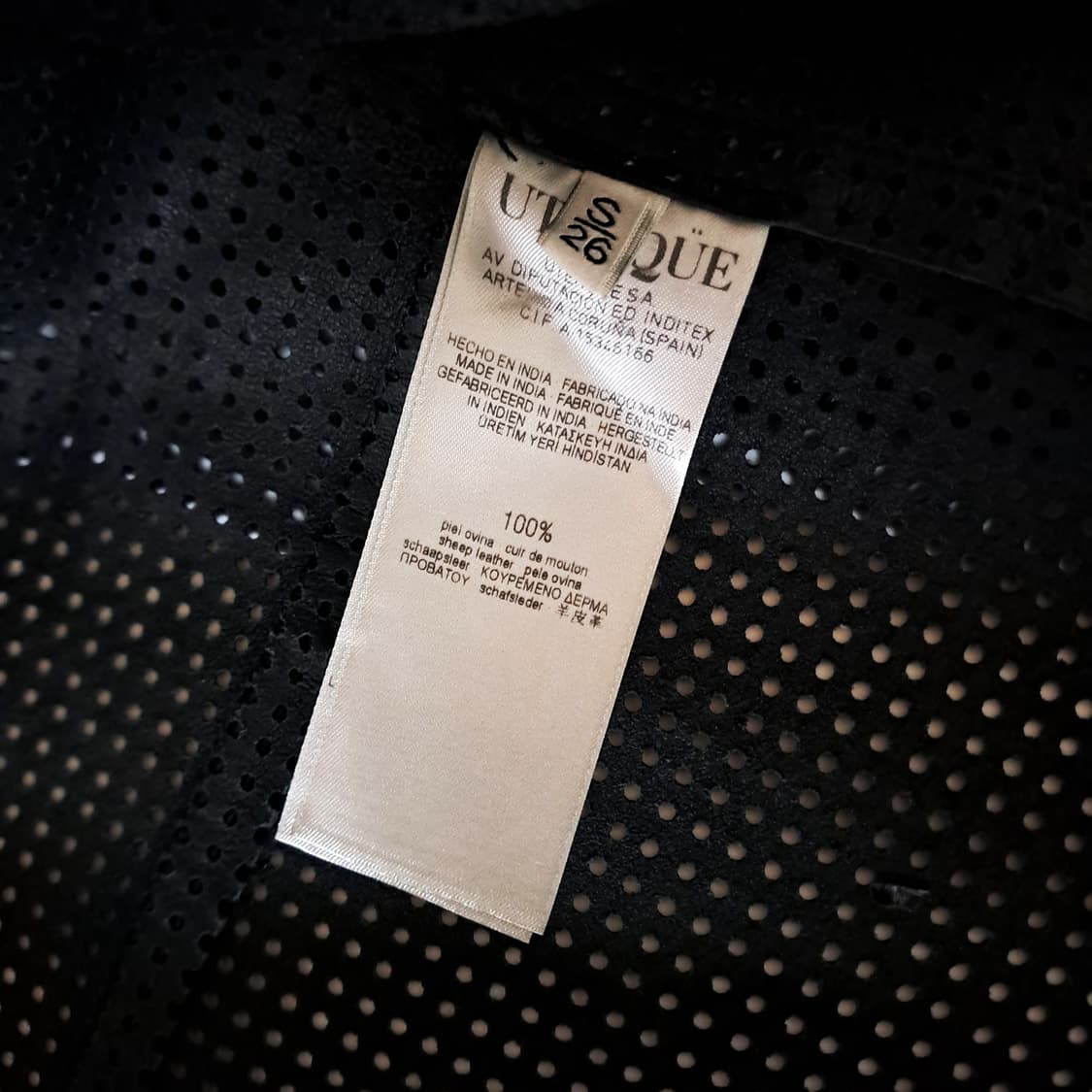 (택포) 우테르케 양가죽 펀칭 셔츠 S B163 상품이미지10