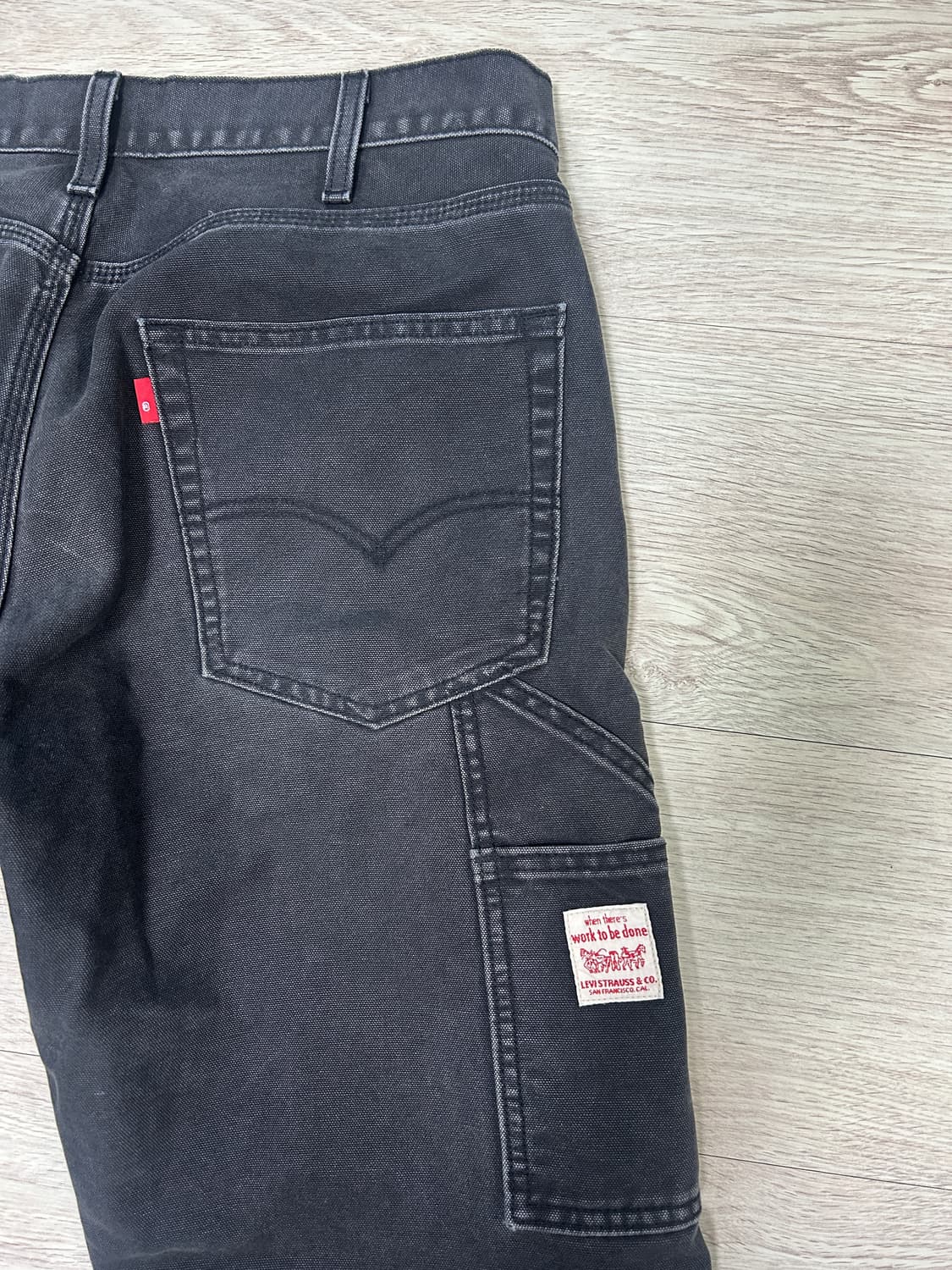 리바이스 568 [34x32] 블랙 카펜터 팬츠 상품이미지3