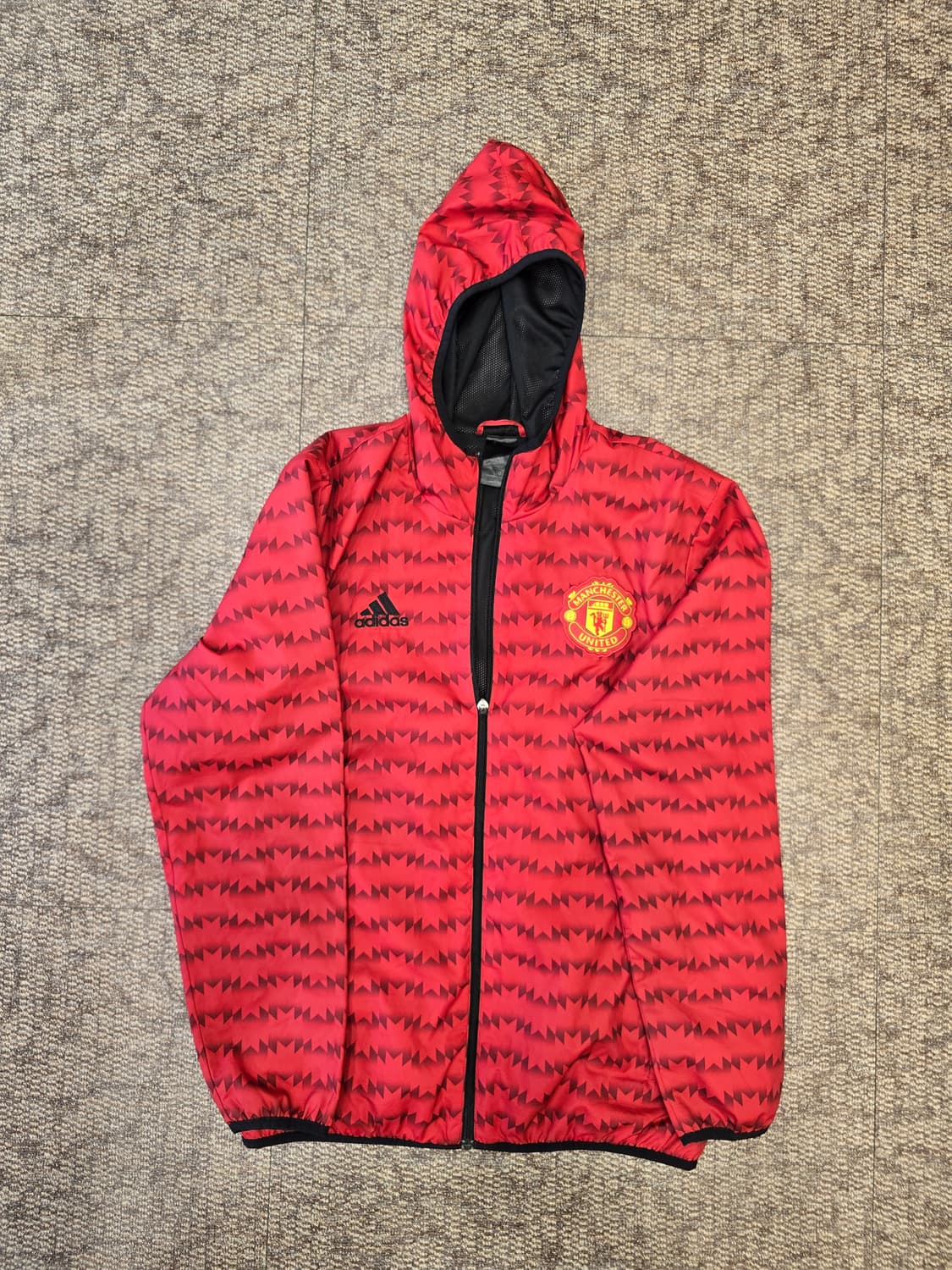 맨체스터 유나이티드 MUFC 아디다스 바람막이 윈드브레이커 자켓 100  상품이미지1