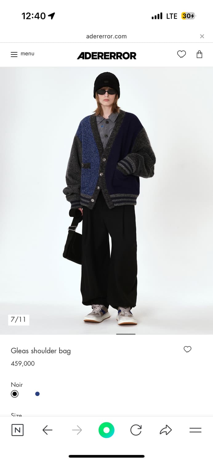 아더에러 코듀로이 가방 상품이미지6