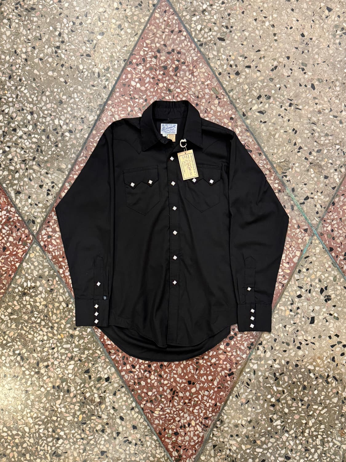70s 락마운트 웨스턴셔츠 블랙 (15.5) 상품이미지1