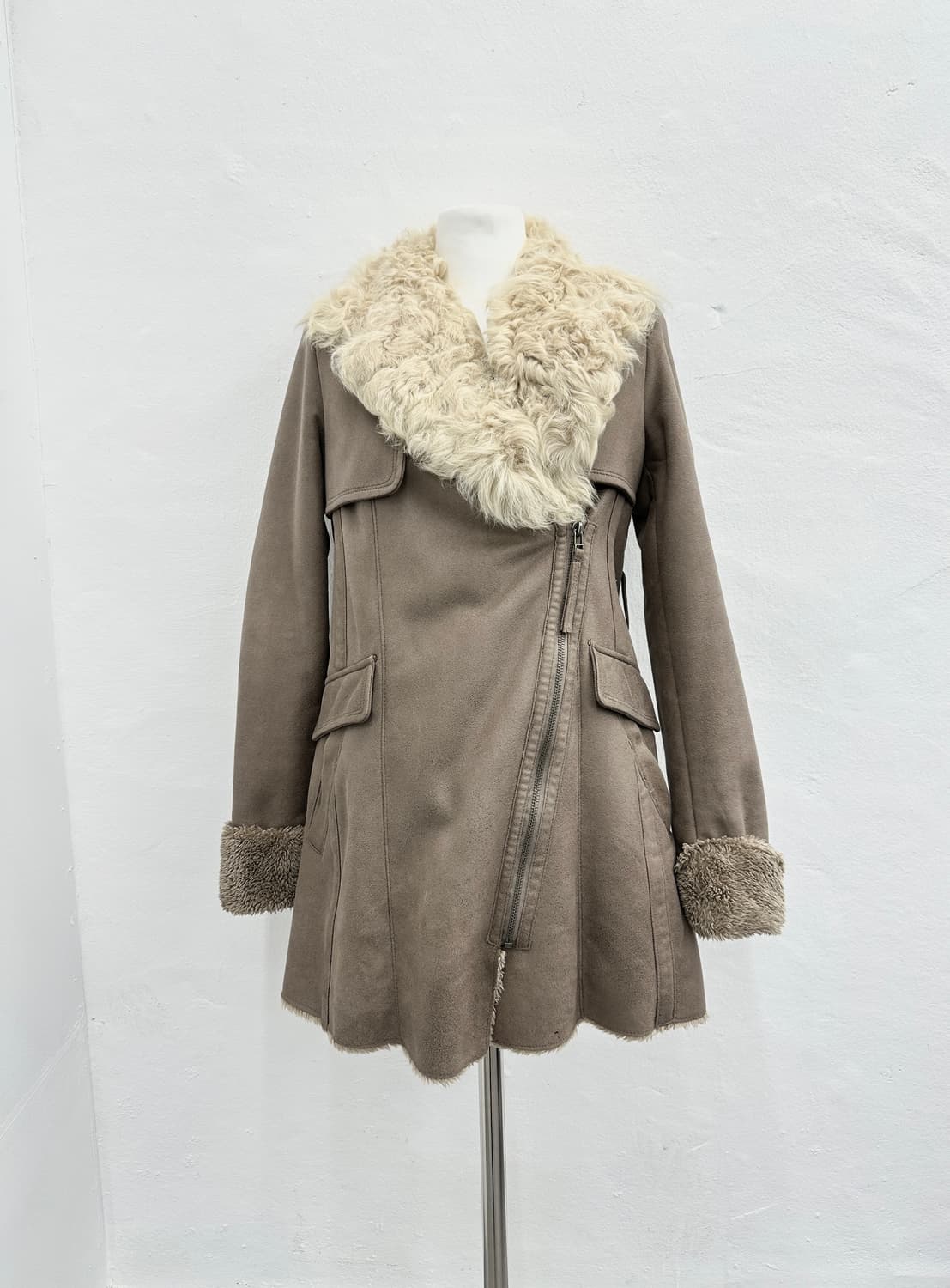 Vintage shearling fur suede mustang  상품이미지6