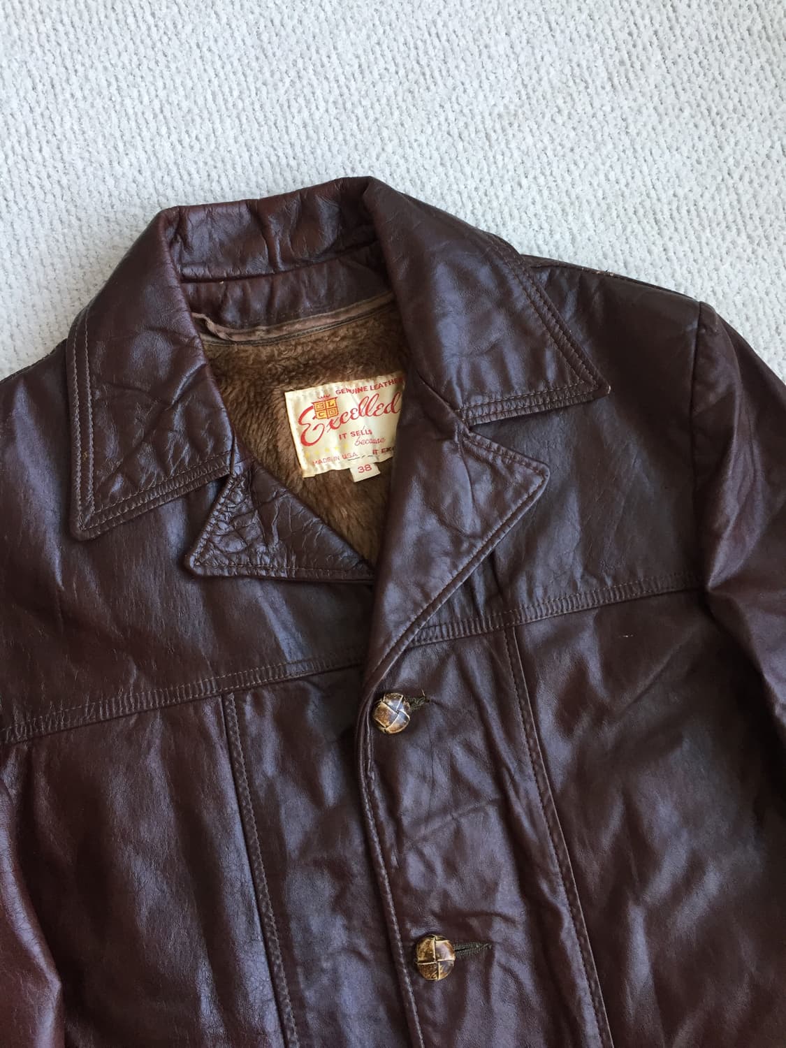 70‘s Exeelled 엑셀드 브라운 카코트 상품이미지4