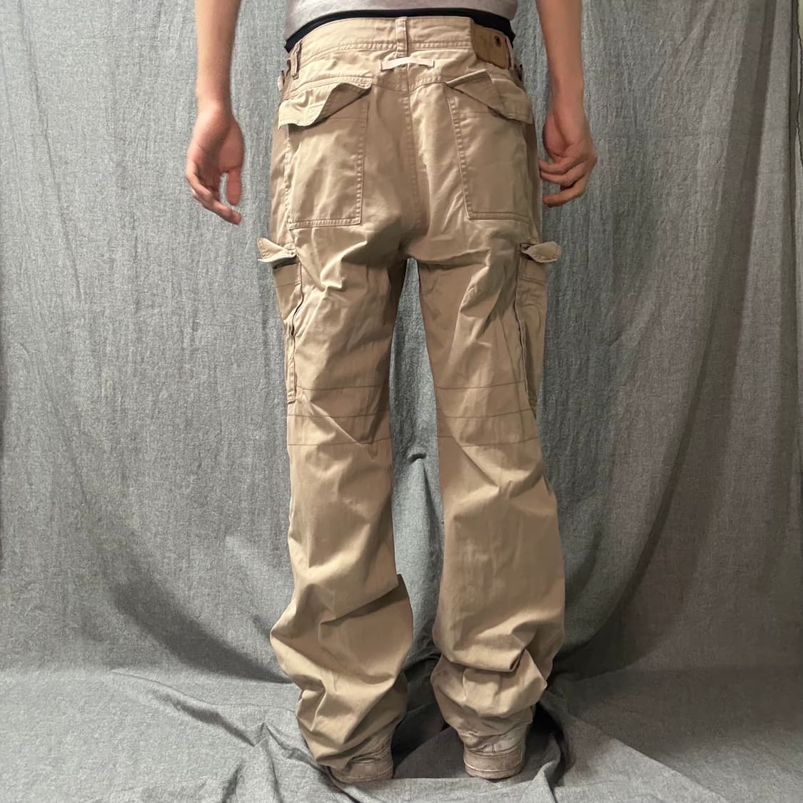 와이드 카코 팬츠 베이지 상품이미지3