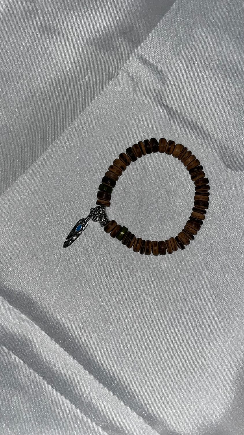 컬러풀 페더 우드 팔찌 상품이미지2