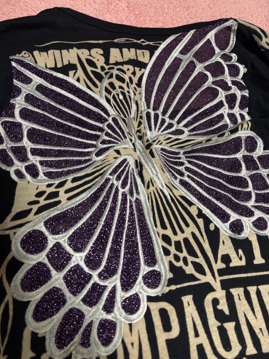 펑크 나비 롱슬리브 티셔츠 상품이미지4