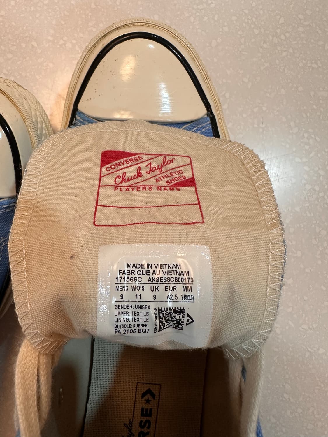 컨버스(Converse)척 70 하이 유니버시티 블루 275 상품이미지4