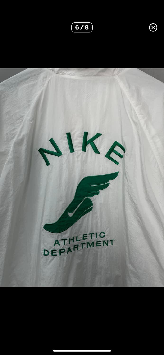 나이키 우븐 백로고 화이트 바람막이 자켓 A3162 상품이미지6