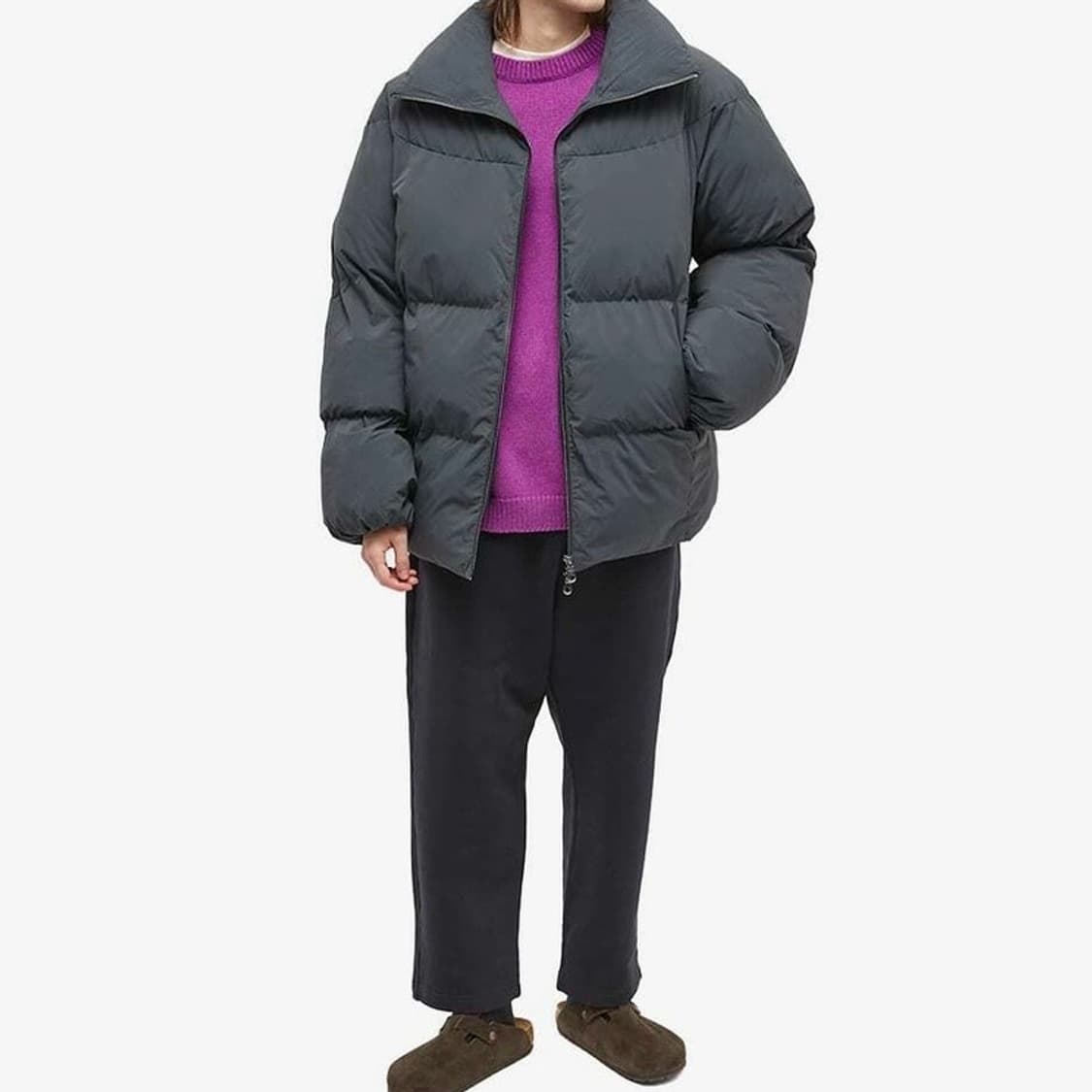 스튜디오 니콜슨 오젝트 에코다운 테크 발열 인젝션 다운 숏 자켓 플린트 상품이미지5