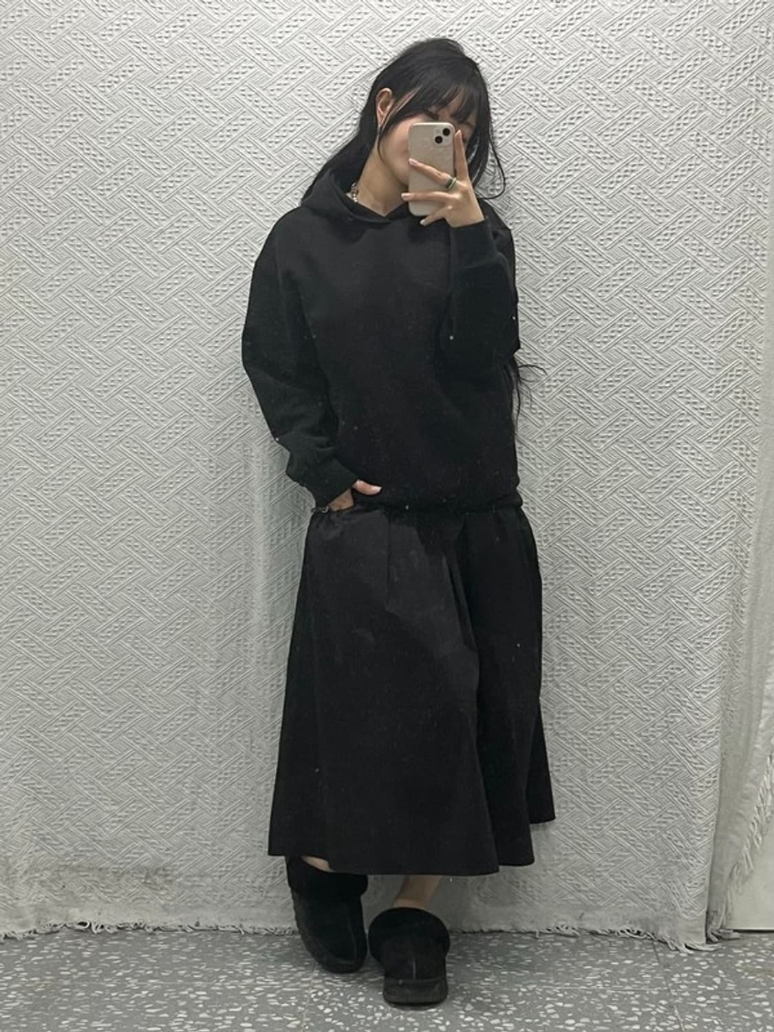 유니클로 C 풀오버 무지 후드티 M C06488 상품이미지1